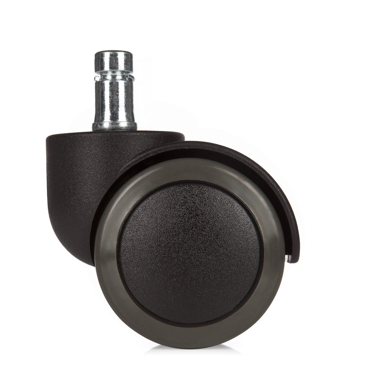 Schwarze Stuhlrolle 5x ROLO 11mm/50mm für Hartböden mit Metallstift von hjh OFFICE