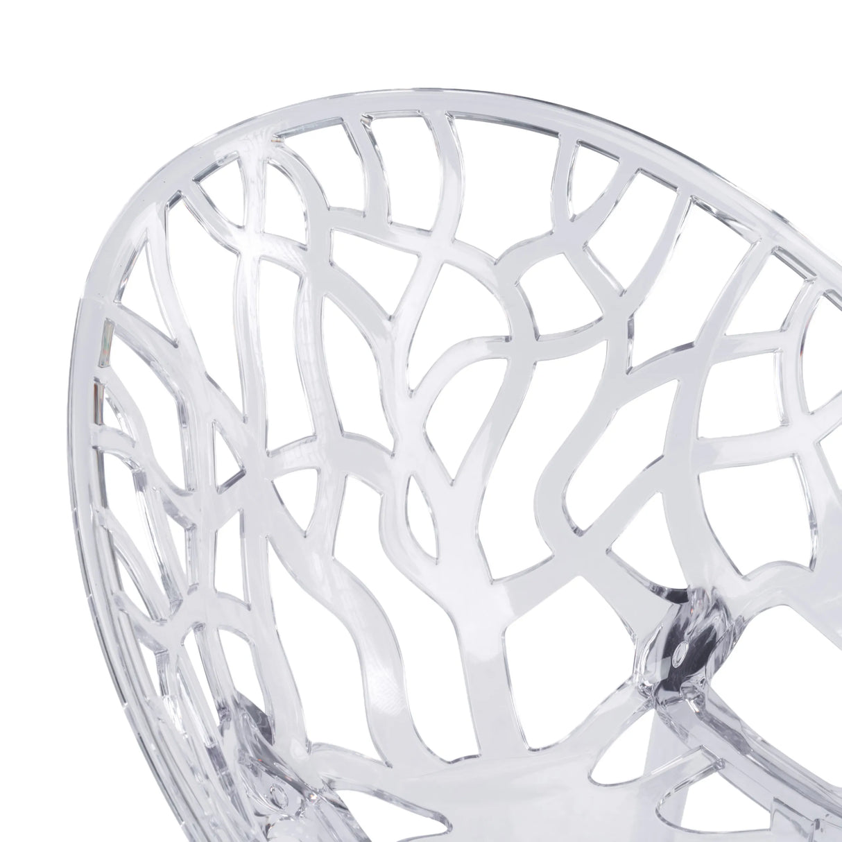 Transparentes, netzartiges Rückenlehnen-Design des Vierfußstuhls Artifo T von hjh LIVING