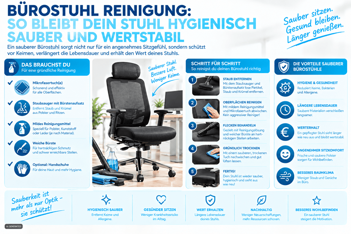 bürostuhl reinigung - buerostuhl24