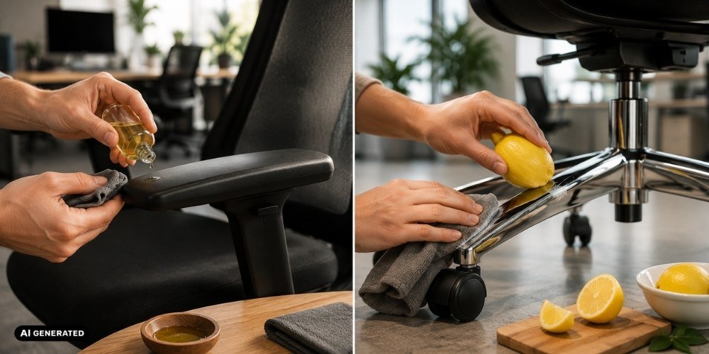 Materialpflege für Bürostühle: Zitrone für Chrom, Öl für Plastik - buerostuhl24