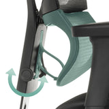 Verstellbarer Mechanismus der Rückenlehne des Luxus-Chefsessels ERGOHUMAN SLIM ECO F GEN2 von hjh OFFICE
