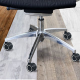 Fünfstrahlkreuz mit schwarzen Stuhlrollen 5x ROLO COLOR 60 11mm/60mm für Hartböden von hjh OFFICE