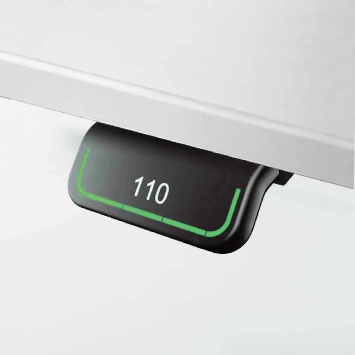 Digitale Höhenanzeige mit dem Wert 110 des Schreibtischs XDLR 12 G von hjh OFFICE PRO