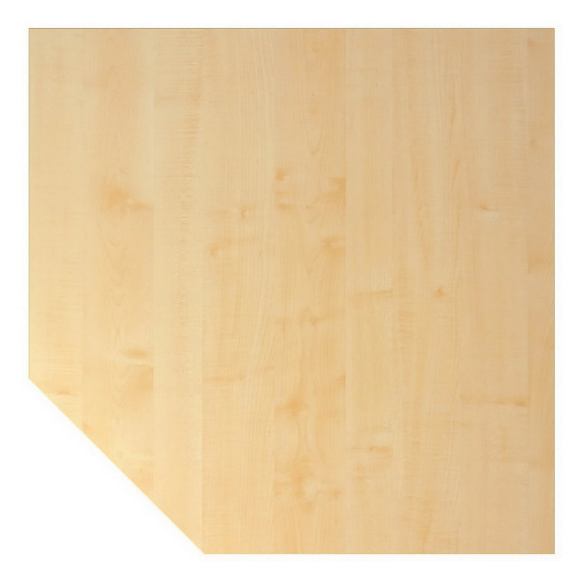 Ahornfarbene Trapezplatte 120 x 120 mm der Serie QT12 von hjh OFFICE PRO