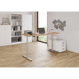 Elektrisch höhenverstellbarer Schreibtisch XDLR 16 S in Asteiche, Maße 160 x 80 cm, von hjh OFFICE PRO