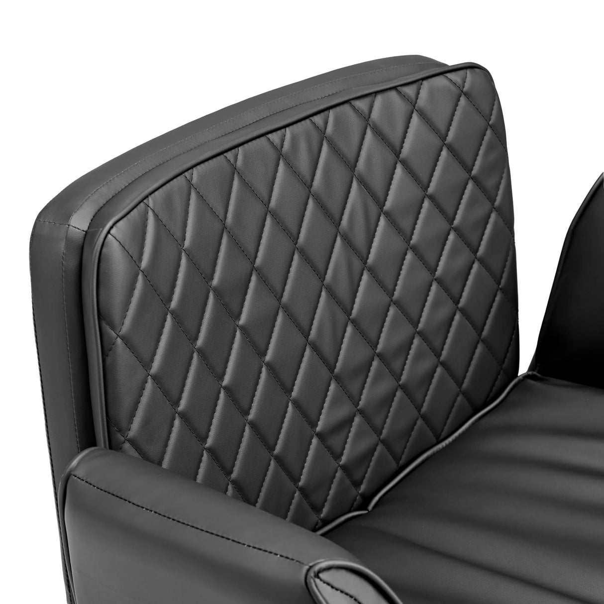Rautensteppung der Rückenlehne des Homeoffice-Bürostuhls Criss-Cross 10 in Schwarz von hjh LIVING