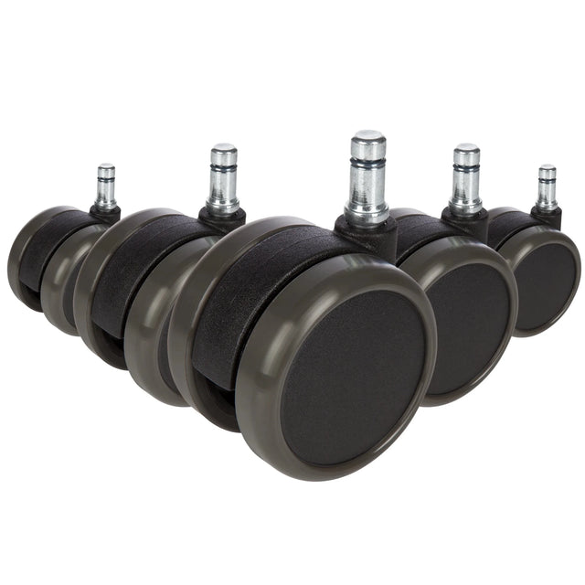 5x ROLO 10mm/65mm | Hartböden - Stuhlrollen - buerostuhl24