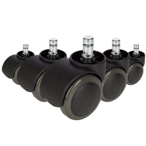 5x ROLO FREE 11mm/50mm | Hartböden - Stuhlrollen - buerostuhl24