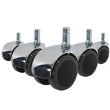 5x ROLO LUX 11mm/50mm | Hartböden - Stuhlrollen - buerostuhl24