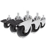 5x ROLO SKATE CT 11mm/75mm | mit Feststellbremse | Hartböden - Stuhlrollen - buerostuhl24