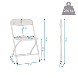 Technische Zeichnung des Outdoor-Stuhls TUDELA XXL PRO W mit einer Gesamthöhe von 99 cm von hjh OFFICE