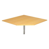 Trapezplatte in Buche des Schreibtisches HT12 von hjh OFFICE PRO