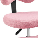 Rosa Strukturbezug der Sitzfläche des Meditationsstuhls Asanasit von hjh LIVING
