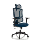 ERGOMY | Stoff / Netz | Rahmen: Schwarz - Home Office Bürostuhl