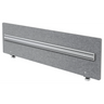 Grau melierte Akustik-Trennwand ARO mit integrierter Orga-Schiene aus Aluminium von hjh OFFICE PRO