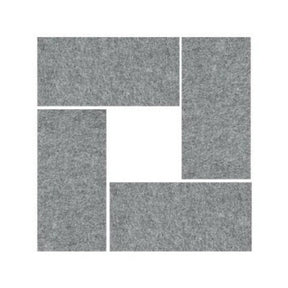 Grau melierte Akustik-Wandelemente AWP aus Filzmaterial von hjh OFFICE PRO