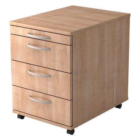 BARI 1606 | Rollcontainer mit 3 Schüben | Holz - buerostuhl24