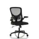 Homeoffice-Bürostuhl BELIO mit schwarzem Netzbezug und Armlehnen von hjh OFFICE
