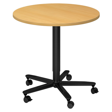 BISTRO 80R D | Säulenhubtisch | Ø 80 | Schwarz - System Konferenztisch - buerostuhl24