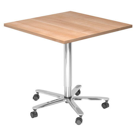 BISTRO 88Q C | Säulenhubtisch | 80x80 | Chrom - System Konferenztisch - buerostuhl24