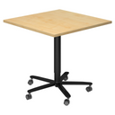 BISTRO 88Q D | Säulenhubtisch | 80x80 | Schwarz - System Konferenztisch