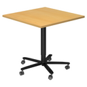 BISTRO 88Q D | Säulenhubtisch | 80x80 | Schwarz - System Konferenztisch