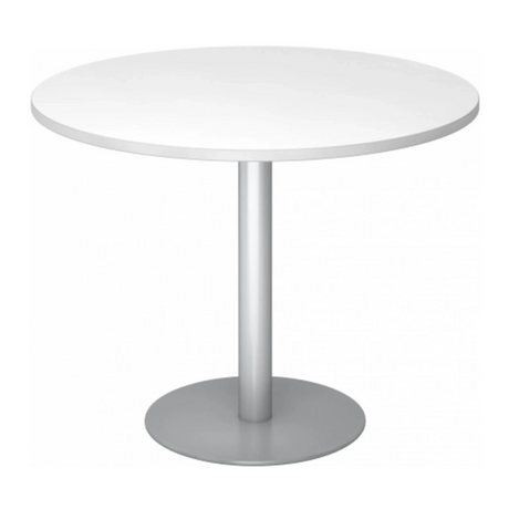 BISTRO F100R S | Besprechungstisch | Ø 100 | Silber - System Konferenztisch - buerostuhl24