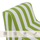 Grün-weiß gestreifter Stoffbezug des Luftsofas Sitzolo Air von hjh LIVING