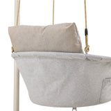Polsterkissen und Aufhängung des Hängesessels Skylo in Beige von hjh LIVING