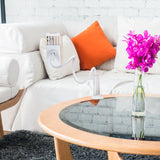 Weiße Handy & Tablet Halterung FLEXMOBI I mit flexiblem Schwanenhals-Arm von hjh OFFICE