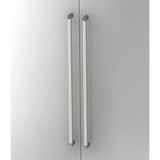 Zwei silberne Chromgriffe aus Metall des Schranks SIGNA G 7550 von hjh OFFICE PRO