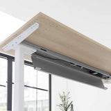 Unterbau und Gestell des höhenverstellbaren Schreibtischs XBHM 2E SS in Asteiche von hjh OFFICE PRO