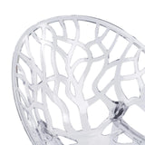 Transparentes, netzartiges Rückenlehnen-Design des Vierfußstuhls Artifo T von hjh LIVING