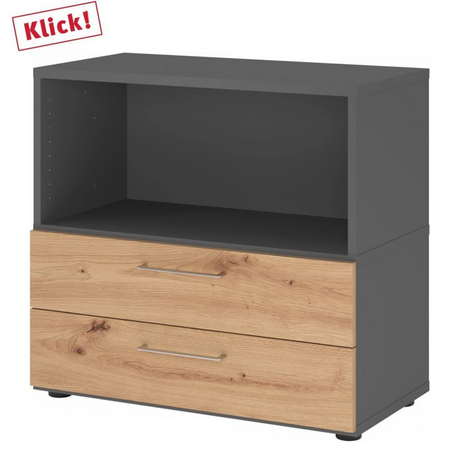 FlexWall | 2 OH | Schübe + Korpus | mit Stellfüßen - buerostuhl24