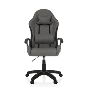 Gamingstuhl GAMEBREAKER W01 in Grau und Schwarz mit Nacken- und Lendenkissen von MyBuero