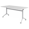 KALA 16 | Klapptisch fahrbar | 160 cm | Silber - Konferenztisch - buerostuhl24