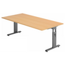 MEGA 2E G | 200x100 | Schreibtisch höhenverstellbar - buerostuhl24