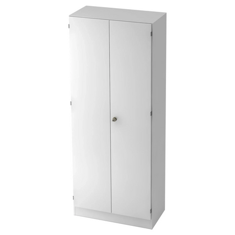 Weißer Aktenschrank SIGNA K 6100 SG mit zwei Türen und einem zentralen Schloss von hjh OFFICE PRO