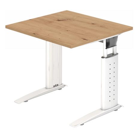 UNDA 8 W | 80x80 | Schreibtisch höhenverstellbar - buerostuhl24