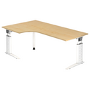 UNDA 82 W | 200x120 | Schreibtisch höhenverstellbar - buerostuhl24