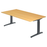 XTRA XB 2E GG | 200x100 | Schreibtisch höhenverstellbar - buerostuhl24